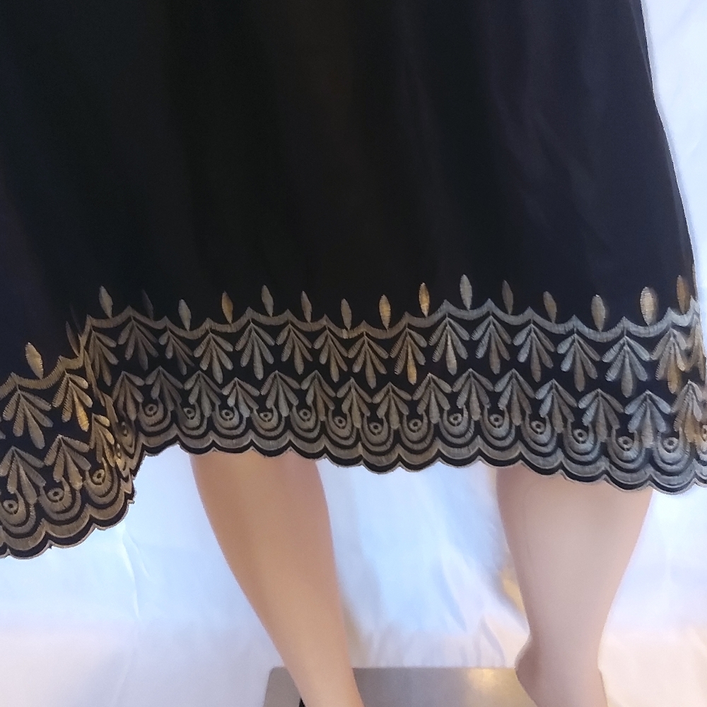 Old Navy Skirt, black n beige, sz 12 - Picture 2 of 8